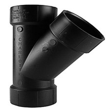 Charlotte Pipe 3 in. Hub X 3 in. D Hub ABS Wye (Pack of 5)
