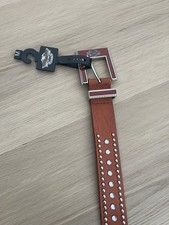 Harley Davidson Belt Womens Medium Brown Leather Studs Rhinestone 99517-08vw 41