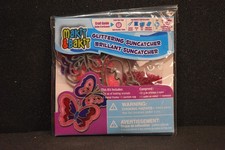 Vintage Makit  Bakit Stained Glass Suncatchers Craft Kit - Butterflies 47728A