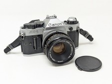 TESTED Canon AE-1 Program 35mm Film Camera w/ Bag 2 Lenses 50mm 1.8 70-210mm