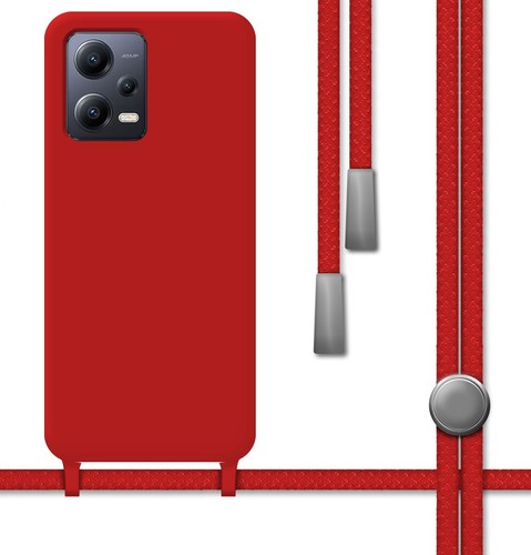 Custodia Cover Con Cordino Per Xiaomi Redmi A3 - TPU Trasparente E Laccio Regolabile Blu