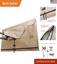 Outdoor TV Cover 60-65 inch - with Zipper, Weatherproof, Waterproof 360 Degre...