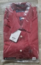 NWT Stafford Performance The Super Shirt Long Sleeve Classic Fit Size: 16 34-35