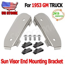 Pair Sun Visor End Mounting Brackets For 1953 Gm Chevrolet Truck Left Right Us Pair Sun Visor End Mounting Brackets For 1953 Gm Chevrolet Truck Left Right Us