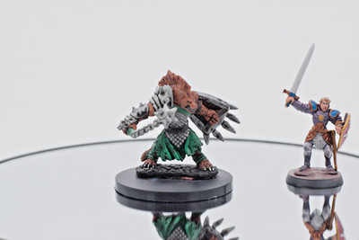 Gnoll Warlord Reaper Bones PAINTED D&D miniature Frostgrave Pathfinder Warhammer