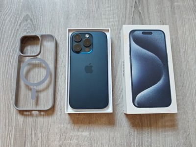 Apple IPhone 15 Pro 128GB Blue Titanium - 96% Kapazität - Sehr gut