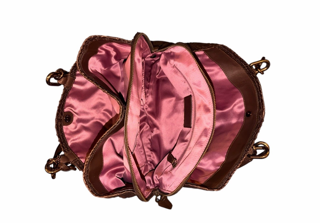 Coach Jayden Golden Brown Metallic Python Embosse… - image 8