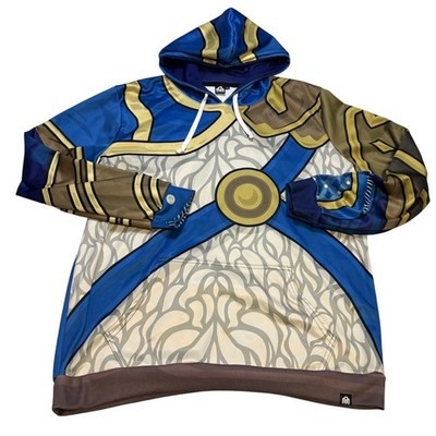 Into The AM Smite Khepri Hoodie XL Blue Gold All Over Print AOP Gamer Video Game