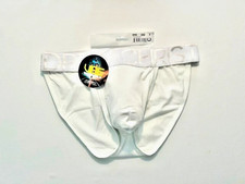 Andrew Christian  Size L   Polyester Blend Sport Mesh Brief - White/Silver