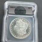 Morgan Silver Dollar 1900 New Orleans ICG MS64 PL Proof-Like $1 0.9 Fine
