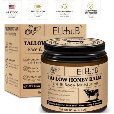 Pure Whipped Tallow Cream: Nourishing Anti-Aging Moisturizer for All Skin Types