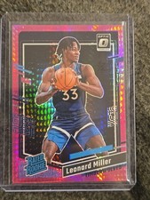 2023-24 Donruss Optic Basketball Leonard Miller RC Pink Hyper #234