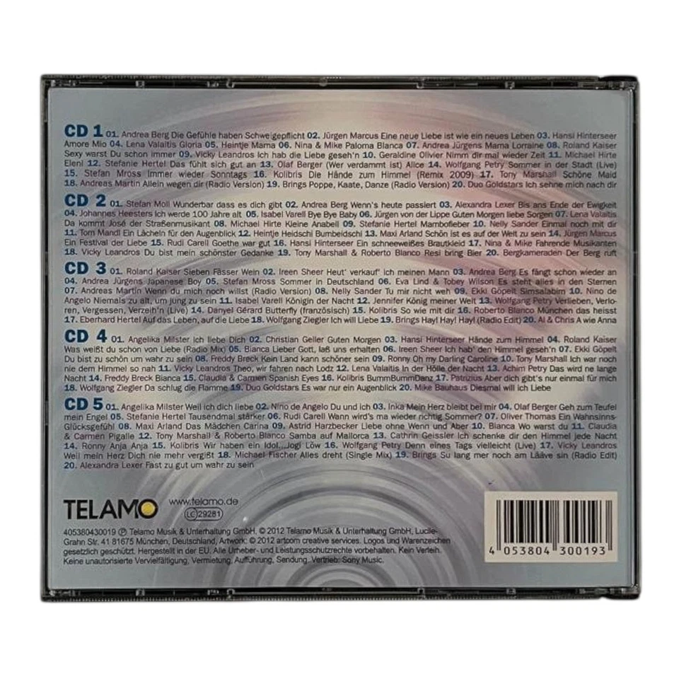 Various - Hitparaden Schlager 5 CDs - 100 Hits | CD | 2017 - Bild 2 von 2