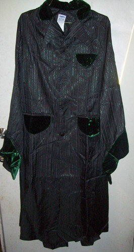 Harry Potter Cloak / Outfit Wizard Black Grey Silver Pinstripe Costume Large - 第 1/6 張圖片