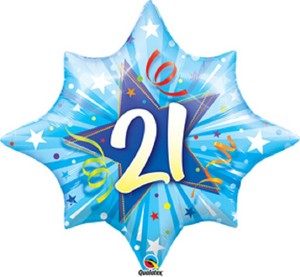 Shining Star Blue 21 21st Birthday Party Decoration 28 034