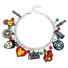 5pcs Anmie avenger Bracelet Character Doll Decoration Pendant Children Toy Gift