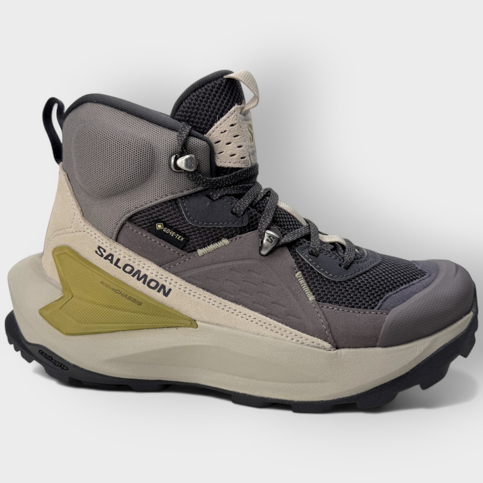Stivali da trekking Salomon Elixir Mid GORE‐TEX da donna Nine Iron Shark taglia US 6 5