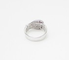 925 Silver  Sapphire & White Cubic Zirconia Belt Style Band Ring Sz 7  RG3431 — photo 4