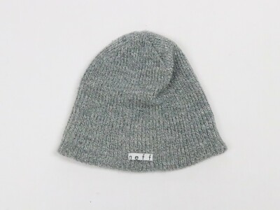 NEFF Beanie Hat Cap Adult One Size Gray Knit Winter Casual Shadow Hat Mens 