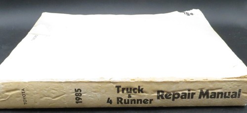 Toyota 1985 '85 Truck & 4Runner Repair Manual Book *Missing Cover* - Picture 1 of 4
