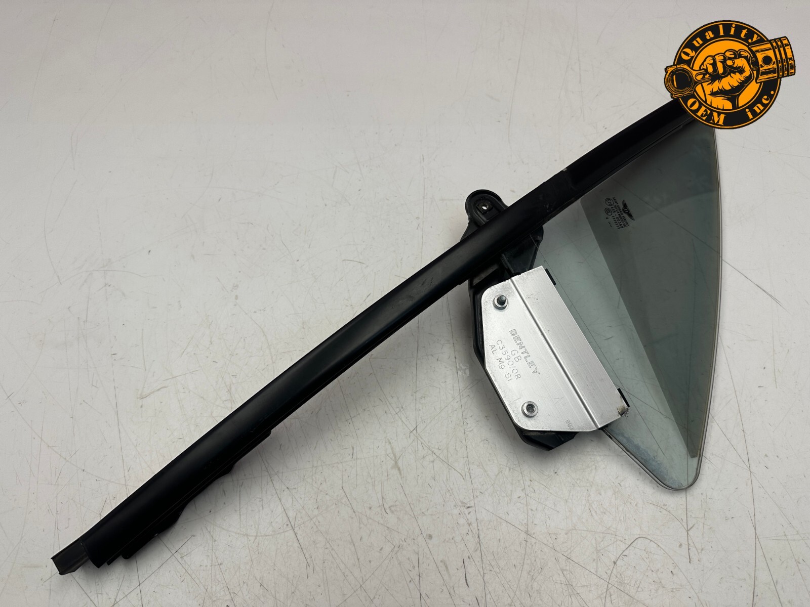 2003-2010 BENTLEY CONTINENTAL GT FRONT RIGHT DOOR CORNER LAMINATED GLASS OEM 49k