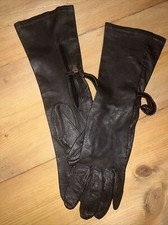 Vivienne Westwood Vintage Brown Leather Long Gloves