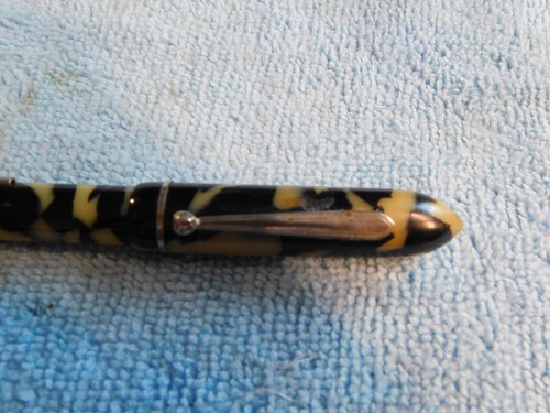 Vintage Tortoise Shell Fountain Pen w/Durium #4 Nib - Untested - Picture 8 of 8