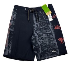 Quiksilver Highline Swim Trunk Board Shorts Boys Size 28 /Youth 14 Surfsilk NWT