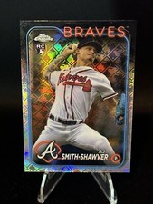 2024 Topps Chrome Logofractor #19 AJ Smith-Shawver Rookie Card Atlanta Braves 