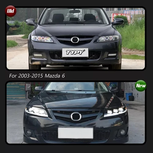 Par de faros delanteros LED completos para Mazda 6 2003-2015 - Imagen 3 de 6