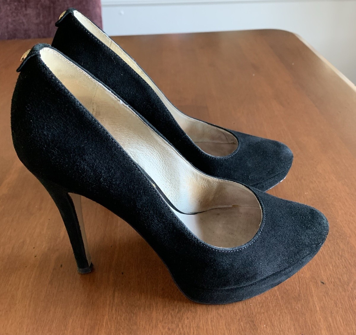 Heel Michael Kors Black And Silver Shoes Heel Michael Kors Shoes