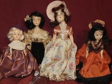 Vintage Plastic Doll Sleepy Eyes 4pc Lot DETACHED HEADS  PLZ READ Parts Repair
