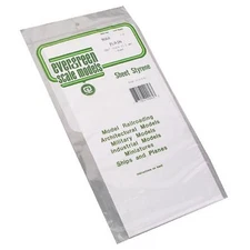 Plain Sheet .060x6x12 (1) Styrene by Evergreen Scale Models EVG9060
