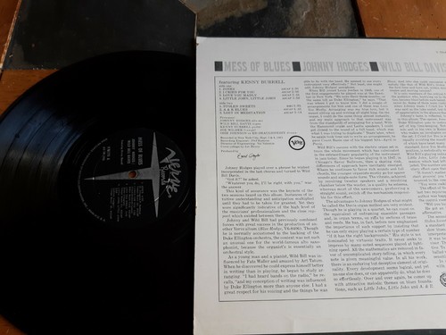 Johnny Hodges / Wild Bill Davis: Mess Of Blues LP V/8570 Mono Vinyl - Picture 3 of 7