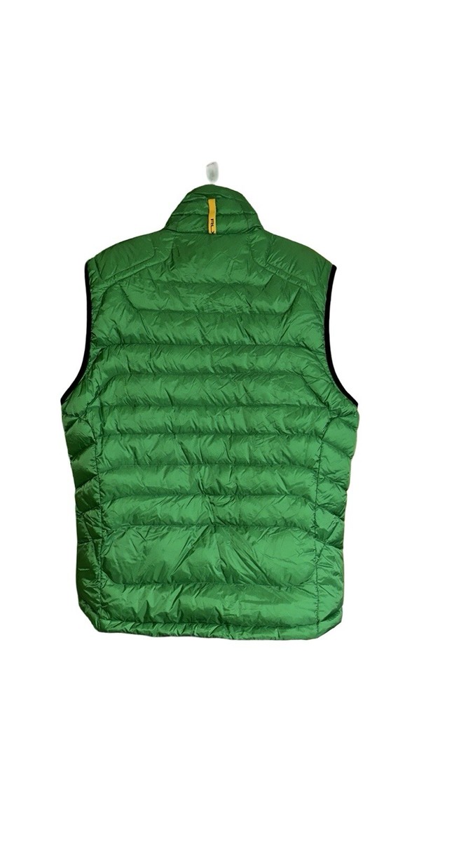 RLX Ralph Lauren Kelly Green Puffer Vest Size Large | eBay