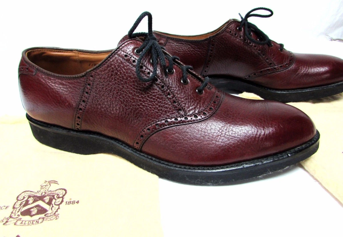 Alden traditional Saddle Oxford, 11.5 AAA Narrow US, Cordovan leather burgundy