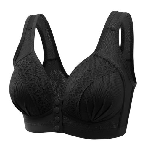 Women's Plus Size Front Snaps Bra Breastfeeding Maternity Nursing Bras Underwear - Picture 16 of 21