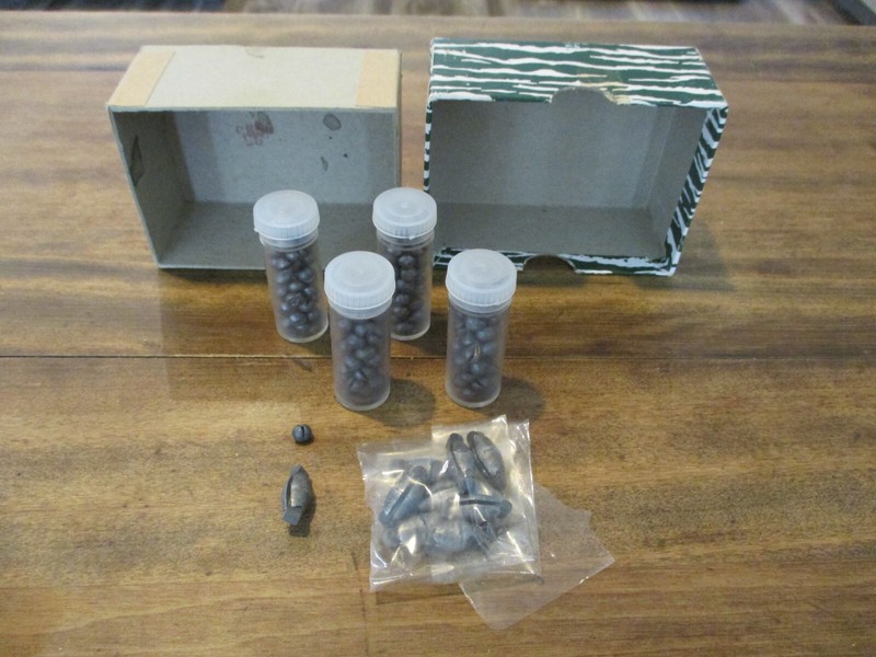 Vintage PFLUEGER SPLIT SHOT SINKERS BOX, 4 TUBES of SINKERS,  and 9 OTHERS