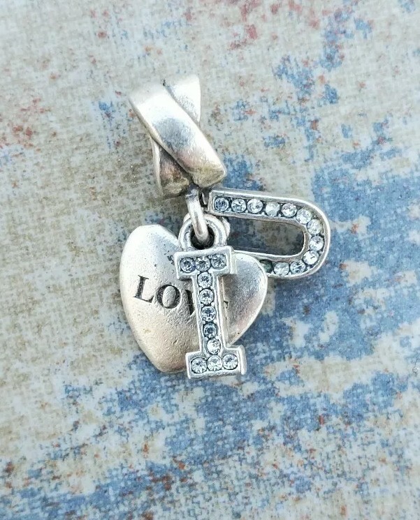 RJ Sterling Silver I Love You Heart Love Pendant Super Cute 925