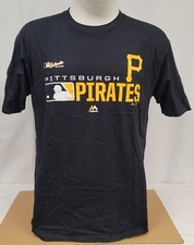 Brand New Majestic MLB Pittsburgh Pirates Short Sleeve Shirt - L