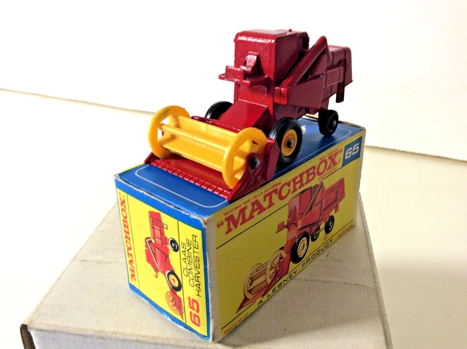 Matchbox by Lesney RW 1-75 No.65c Claas Combine Harvester *TYP4* 1970 mit F2-OVP - Bild 3 von 4