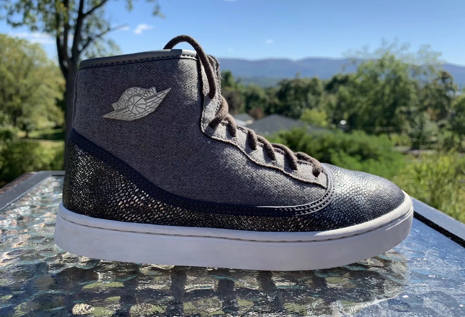 NIKE AIR JORDAN JASMINE PRM GREY/BLACK 807711205 SZ 3.5Y eBay