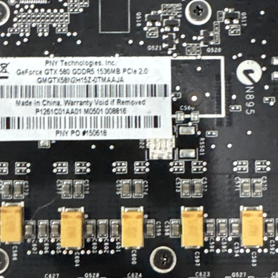 PNY Nvidia Geforce GTX 580 Enthusiast Edition 1536MB Video Graphics Card - Image 3 of 4