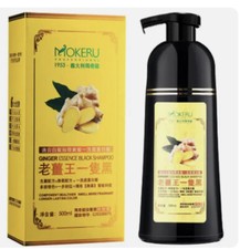 MOKERU Ginger Essence Black Shampoo 500ml-5 Minute Fast Hair Dye Shampoo 
