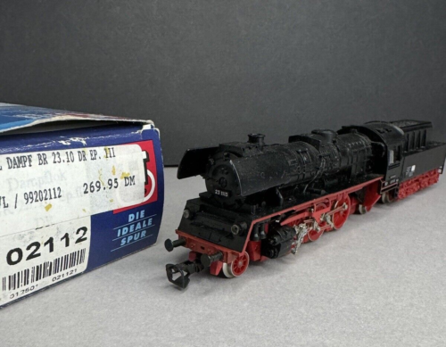 Track TT large steam locomotive BR 23 1113 DR, 02112, still/original packaging, great from collection - Picture 1 of 7