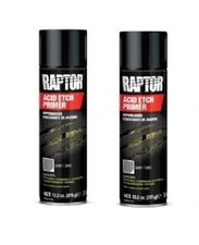 RAPTOR Etch Primer 1K Aerosol UPOL UP5023 13.2 Oz Gray (2 Pack)