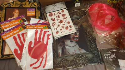 HALLOWEEN RESTPOSTEN 35 ZUFÄLLIGE ARTIKEL DEKO UND KOSTÜM BOX # 1