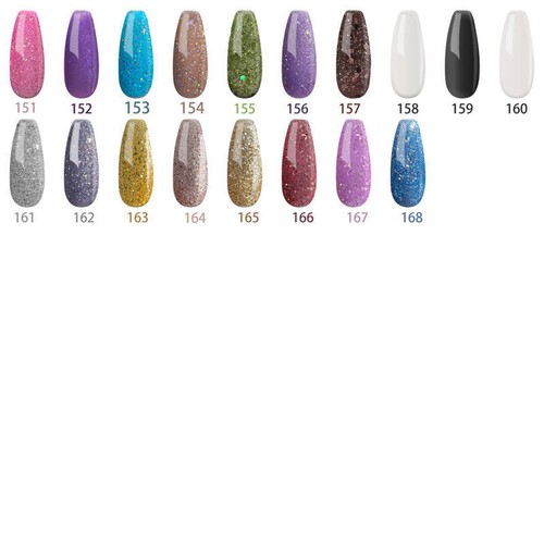 Anfillesan 15ML Gel Nail Polish Summer Nail Soak Off LED UV Gel Top/Base Coat - Picture 7 of 203