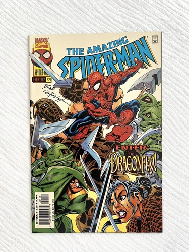 Signed Amazing Spider-Man #421 1997 Dragonfly Appearance DeFalco & Skroce - Picture 2 of 9