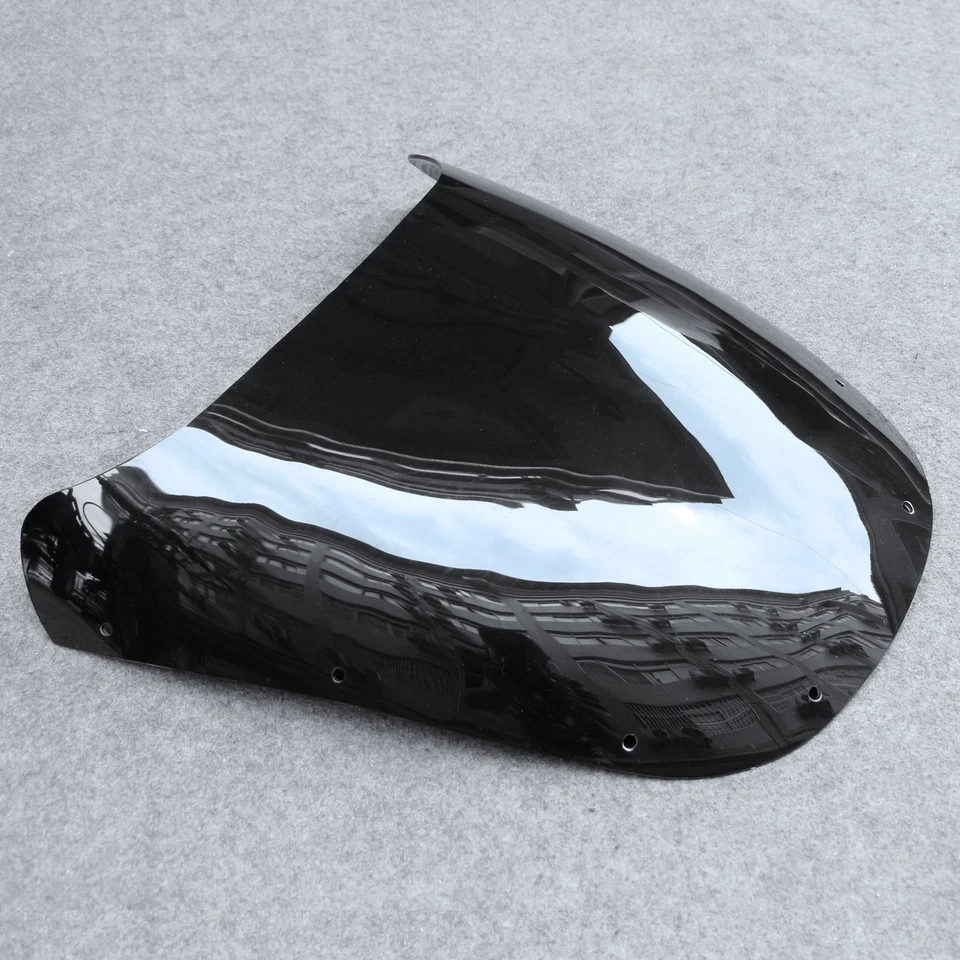 Parabrisas negro de motocicleta apto para Kawasaki Ninja ZX9R 1994-1997 96 parabrisas Foto 3 de 4